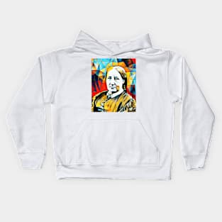 Elizabeth Gaskell Abstract Portrait | Elizabeth Gaskell Abstract Artwork 15 Kids Hoodie